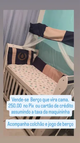 Berço que vira cama 