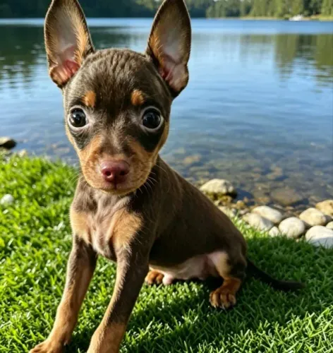 Pinscher de qualidade macho perfeito