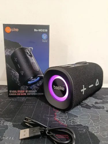 Caixa de som Basike 20Watts via Bluetooth / PREÇO IMPERDÍVEL