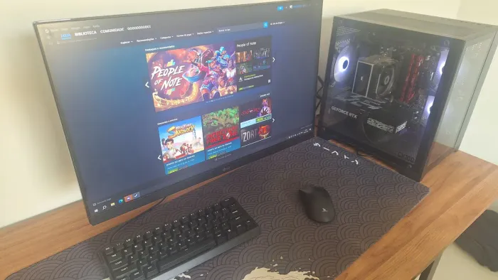 PC gamer completo Ryzen 7 5700X3D + RTX 5060 8gb