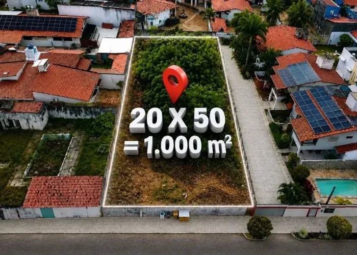 [RV] - TERRENO PLANO e RETANGULAR com 1.000m² (20x50) em Capim Macio