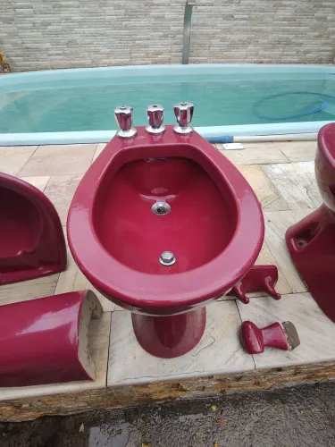 Conjunto de Louça de banheira Retrô