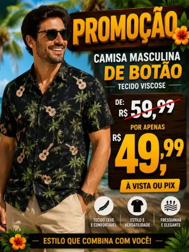 Camisa de botão super elegante