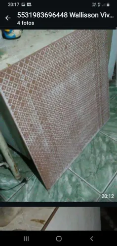 CHAPA DE CERAMICA NOVA PESADA MEDIDA 90/90 várias utilidades mesa etc