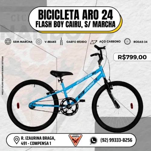 BICICLETA INFANTIL ARO 24 MASCULINA