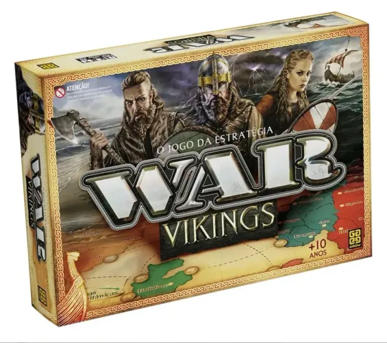 Jogo War: Edição Vikings da marca Grow.