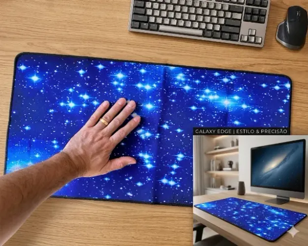 Mouse Pad Gamer Bangle009 Galaxy 60x30cm Antiderrapante (NOVO)