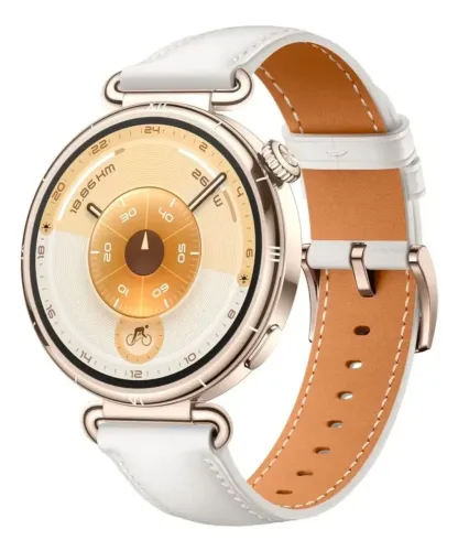 Smartwatch Huawei GTS 6 41 mm dourado e branco