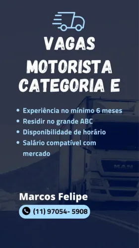 Motorista carreteiro