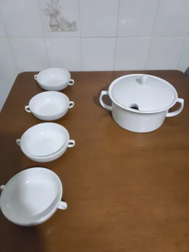 Conjunto Sopeira Porcelana