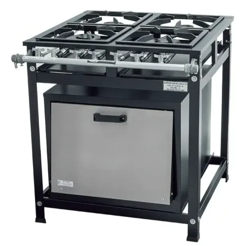 Vendo fogão industrial 4 bocas com forno