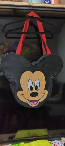Bolsa Lona tipo sacola Mickey Mouse.