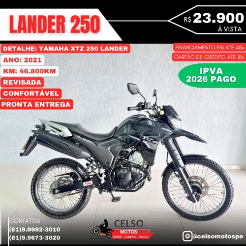 Lander 250 2021 extra! Financio 48x aceito sua moto