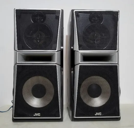 Par De Caixas Surround Jvc Sp-dxt99f Em 4 Ohmus 300w Rms Preto Passivas