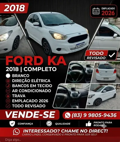 Ford KA 1.0 Se/se Plus Tivct Flex 5P 2018