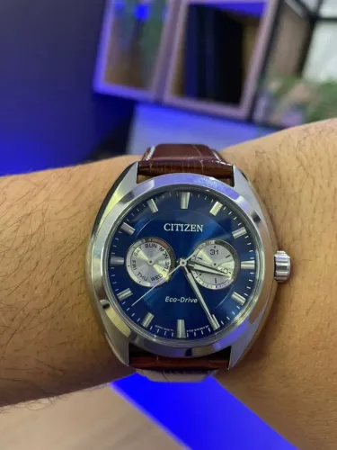 Relógio Citizen Eco Drive Chinfrudinho EW9280-51L Azul Original Completo