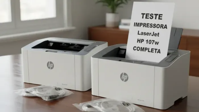 Impressora Laser HP 107W Completa VEJA FOTOS Clínicas, Escritórios, Consultórios