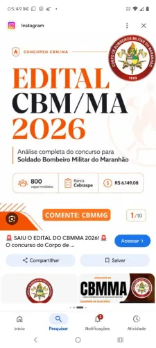 Concurso bombeiros MA. - curso completo. Impresso ou digital