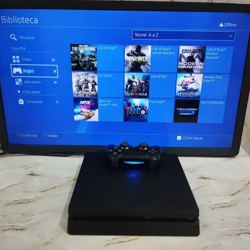 PS4 1TB DE ARMAZENAMENTO ACOMPANHA JOGOS