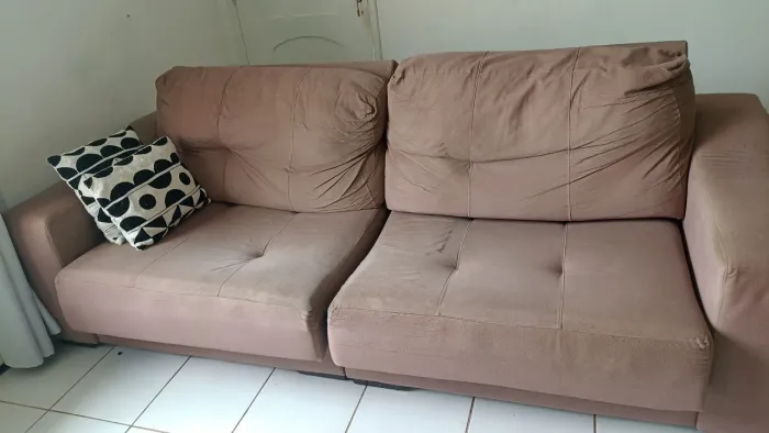 Sofá retrátil grande reclinável