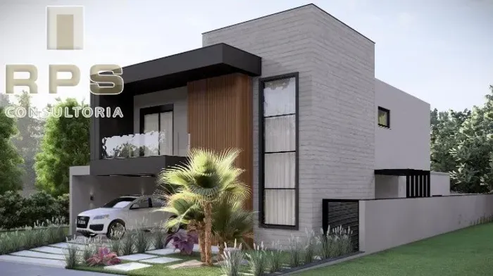 Casa à venda no Residencial Ecoville 1, 257m² construído, Mezanino com home theater, 4 suí