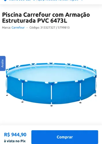 Piscina Estruturada 6.473L