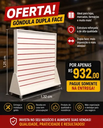 Expositor Canaletado em mdf
