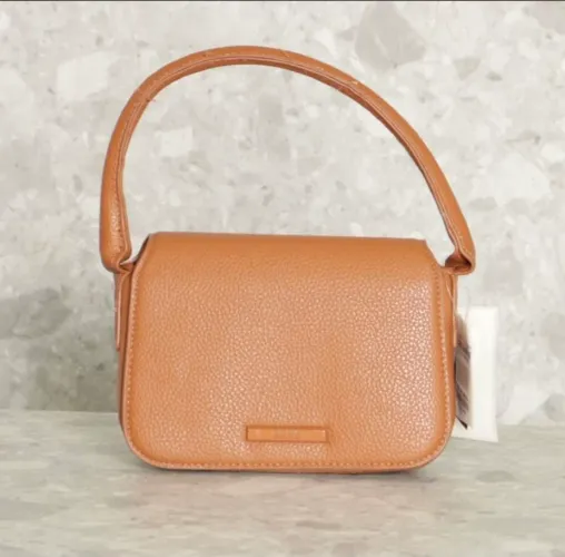 Bolsa Santa lolla de ombro marrom