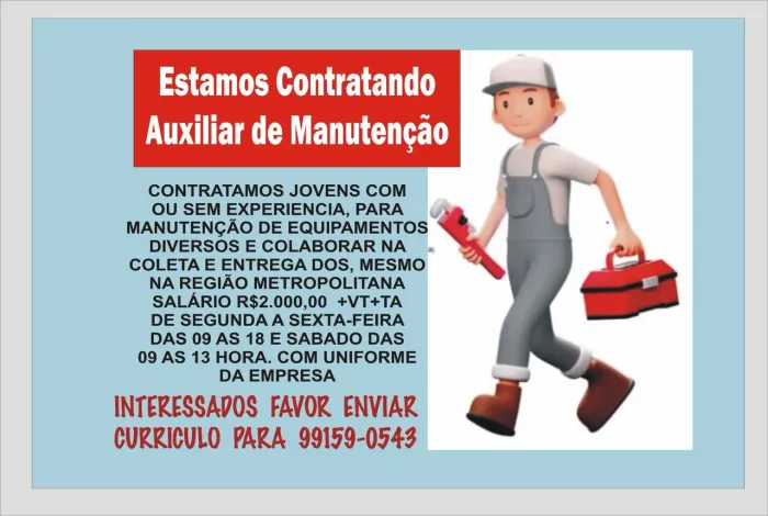 Auxiliar de manutenção