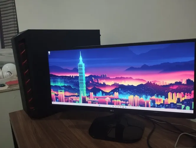 COMPUTADOR GAMER COMPLETO + MONITOR LG ULTRAWIDE IPS 25" FULL HD