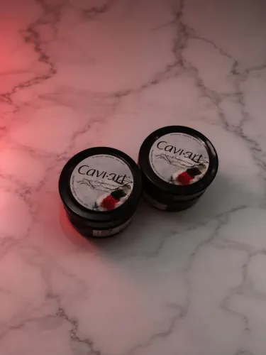 Caviar fresco.