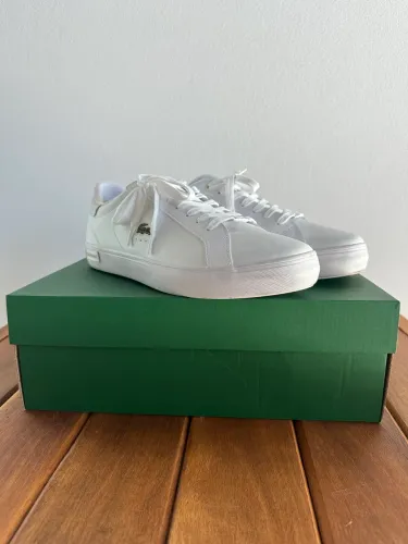 Tênis Lacoste Powercourt Masculino - Branco (Tamanho 42)