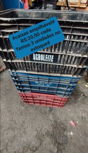 CAIXAS DE PLÁSTICO R$:20,00 REAIS CADA