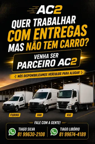 Vaga Motorista - Alugamos o Carro
