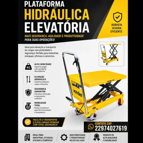 Plataforma hidráulica elevatória 