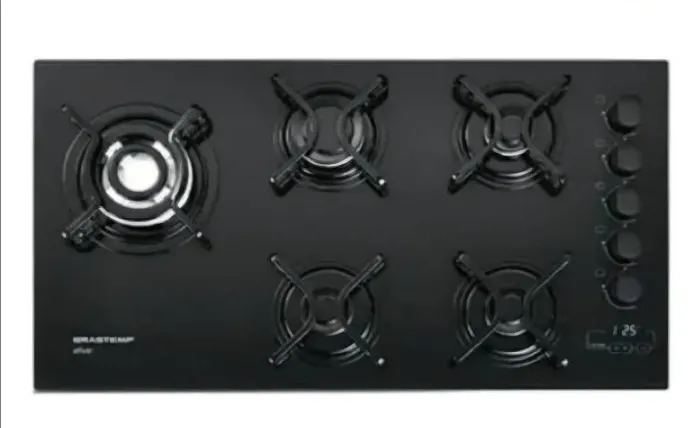 Cooktop Brastemp 5 bocas com TIME