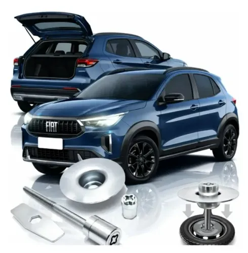 Kit Trava Antifurto Estepe Fiat Pulse_Aceito Cartão