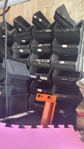 Gaveteiro Plástico Caixa Bin Nr 8 preto.