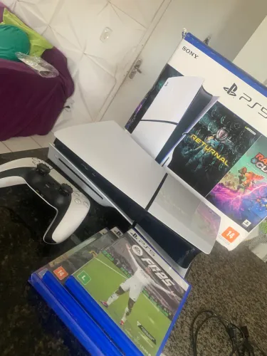 Console PlayStation 5 Midia Fisica Slim Branco 1TB 