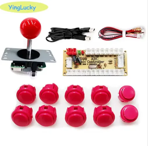 Kit controle Arcade fliperama joystick manete