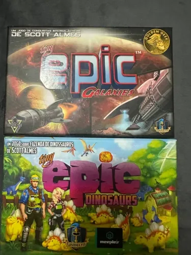 Tiny Epic Dinosaurs + Galaxy (com expansão Satélites)