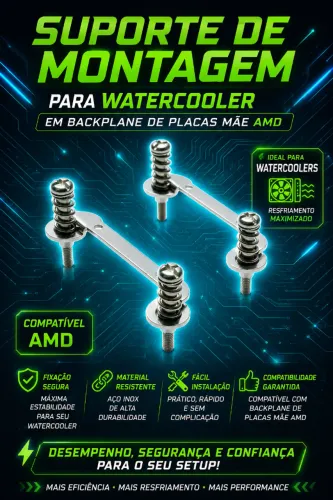 Suporte De Montagem para Watercooler em Backplane de Placas Mãe AMD (NOVO/LACRADO!)