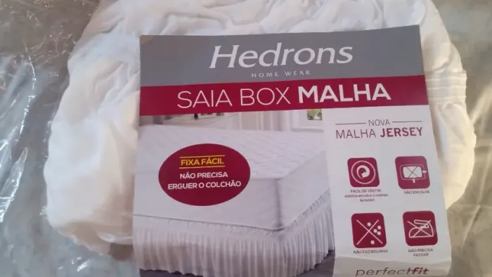Saia de cama box - tamanho Queen