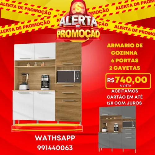 Armário de cozinha a pronta entrega direto da fábrica 