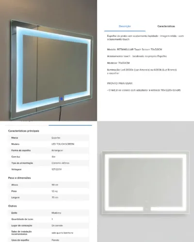 Espelho Led