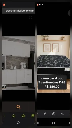 Cozinha Nara Compacta 8 Portas C/ 1 Gaveta 193cm Cor Branca - CHF