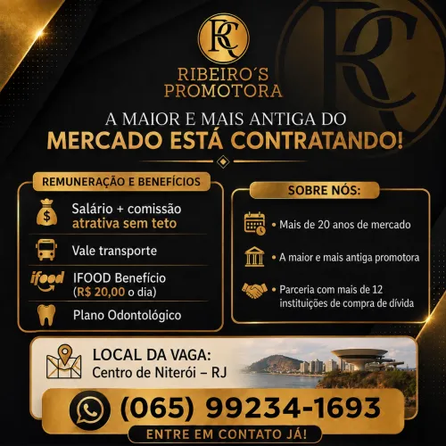 Vaga de consultor comercial com ou sem experiência