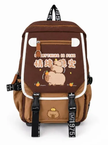 Mochila de Capivara + Estojo