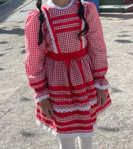 Vestido festa junina infantil 5/6 anos