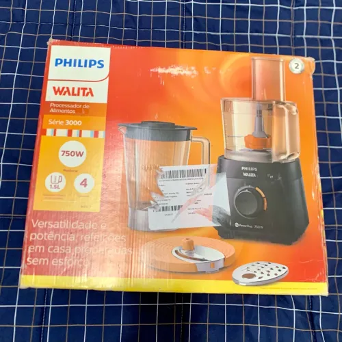 Multiprocessador de Alimentos Philips Walita Série 3000 PowerChop 750W